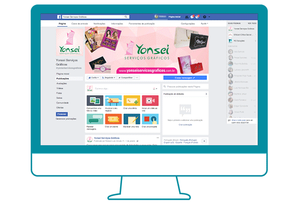 Criação de posts e imagens para redes sociais