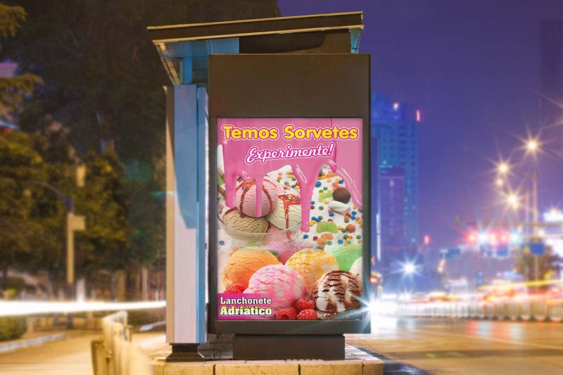 Banner sorveteria