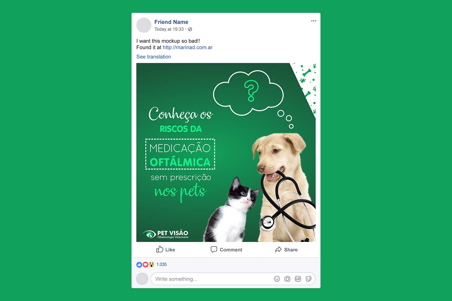 Post Pet Visão