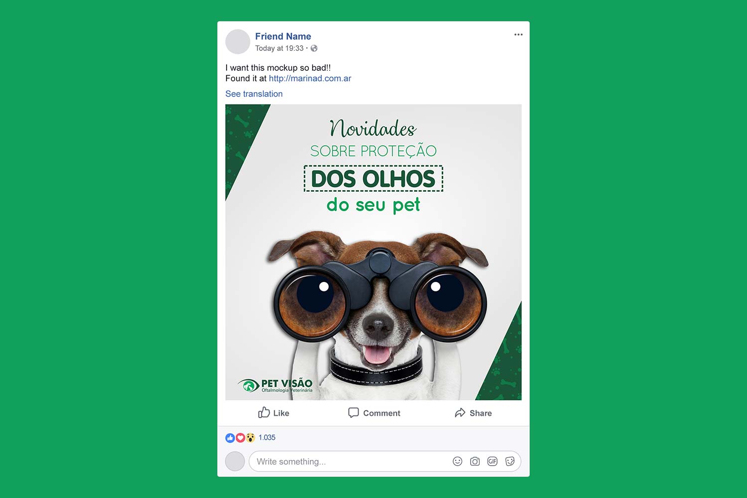 Post Pet Visão