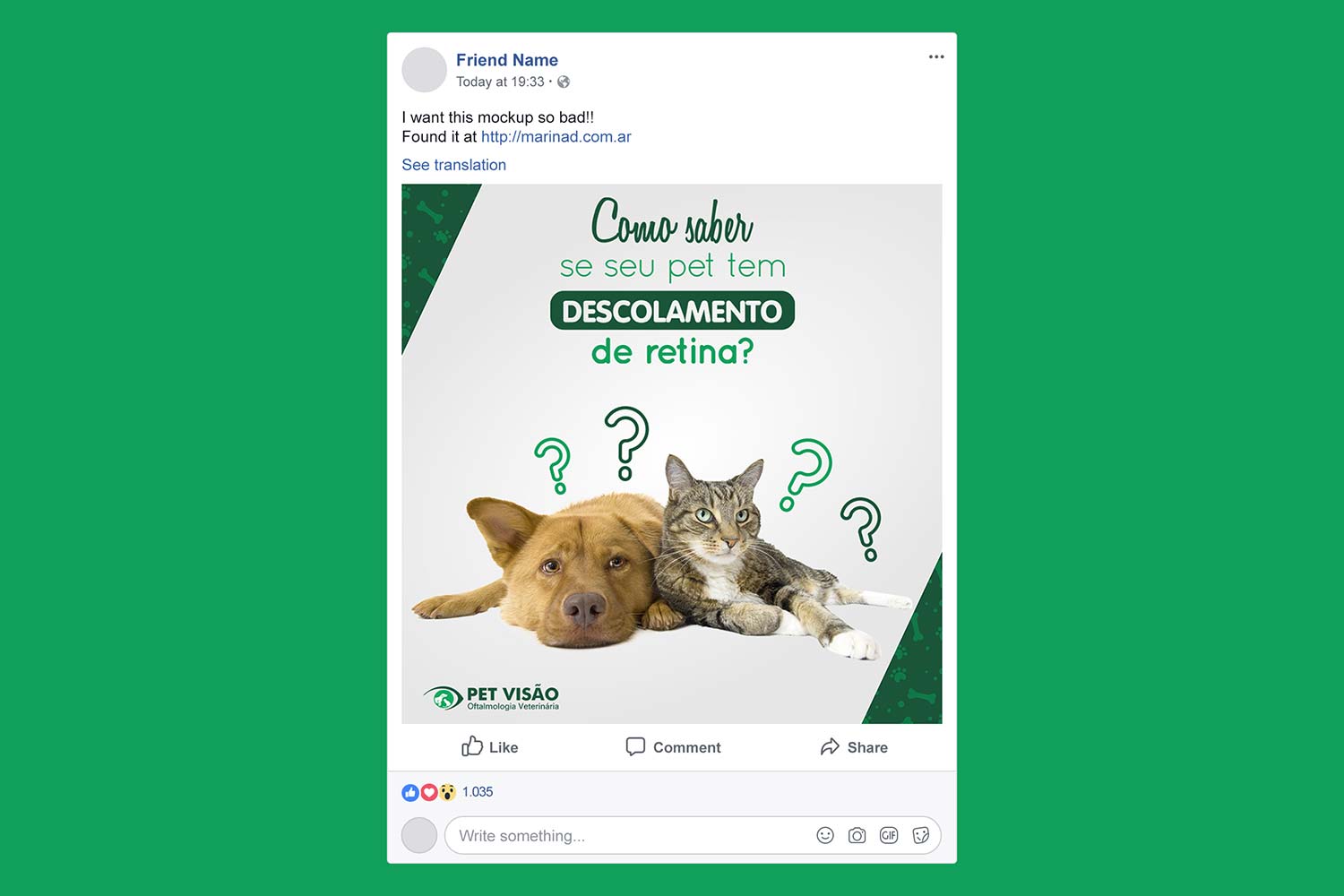 Post Pet Visão